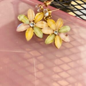 Floral Gemstone Earrings